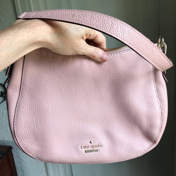 kate spade Handbags - Kate Spade Pink leather purse shoulder bag pebble